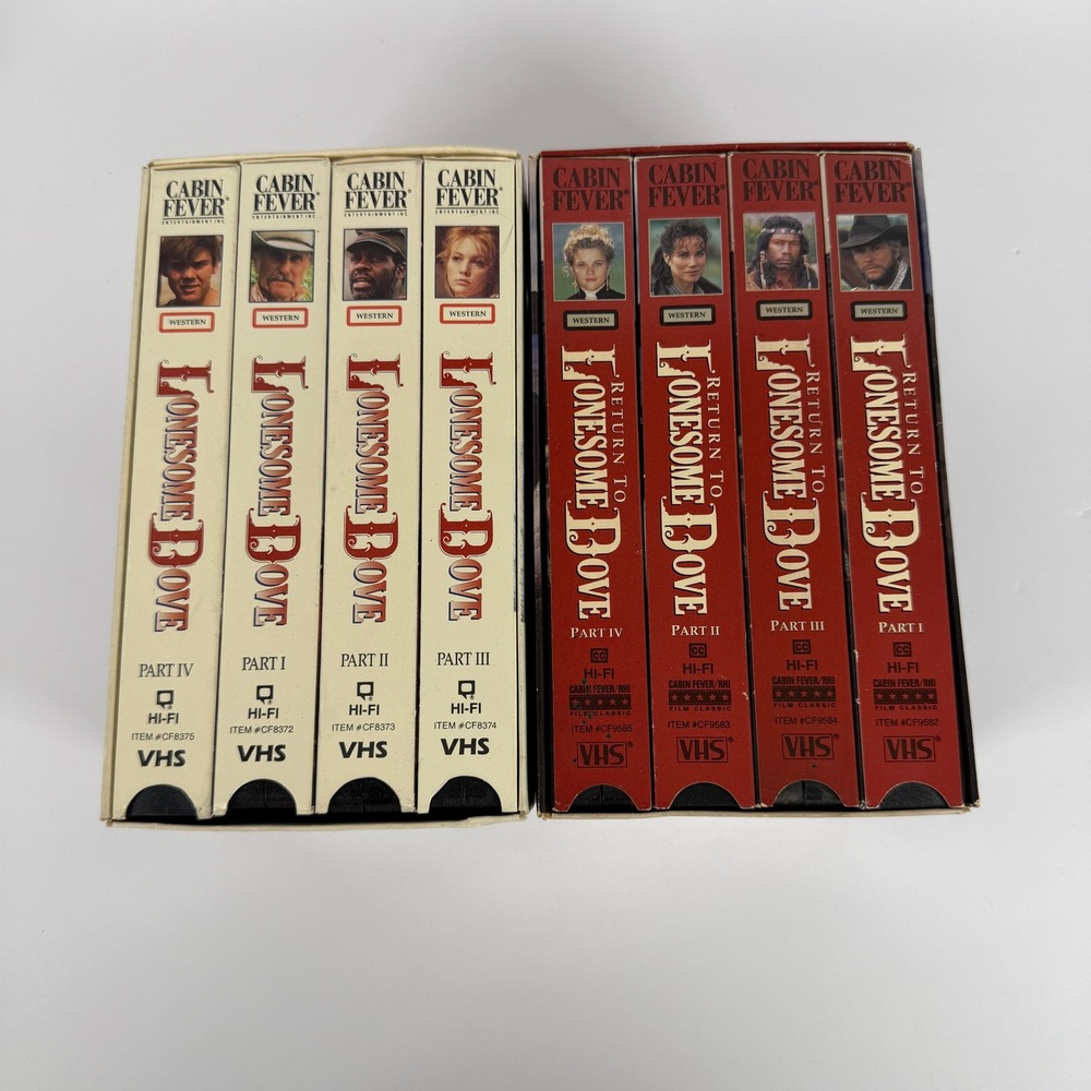 Lonesome Dove & Return to Lonesome Dove VHS Box Set Western Movie Collection